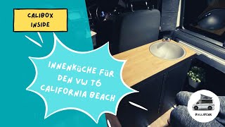 Innenküche für den VW T6 California Beach  Unser Calibox Review II [upl. by Grizel995]