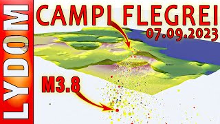 Phlegräische Felder  Erdbeben M 38 in 25 km Tiefe  07092023 [upl. by Atnahc]