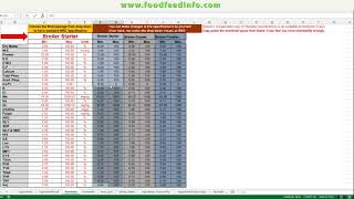 Poultry Feed Formulation by Excel Solver SheetOld [upl. by Hourigan521]