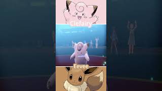 CLEFAIRY vs EEVEE  Pokémon Battle pokemon [upl. by Minnnie]