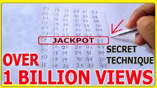 Secret Lottery Strategy to win the Jackpot and Consolation Prizes [upl. by Anujra]