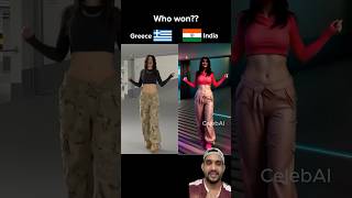 Trending tyla dance India vs Greece tyla poplikethis [upl. by Winchester893]