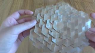 Origami spread hex tessellation by Eric Gjerdedemo [upl. by Cailean]