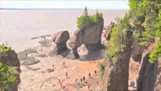 The Hopewell Rocks  OFFICIAL Time Lapse video of 456 foot tide [upl. by Marin308]