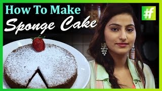 fame food ​​ How To Make Chocolate Sponge Cake  Sahiba Kohli [upl. by Airebma]