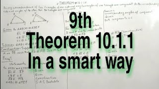 Theorem 1011 class 9 SSC I 2020 [upl. by Pedrotti]