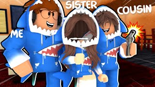 I Played MM2 With My COUSIN And SISTER [upl. by Androw]