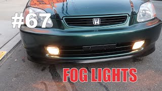 Como instalar unos Fog Lights Honda civic 96 [upl. by Noivaz846]