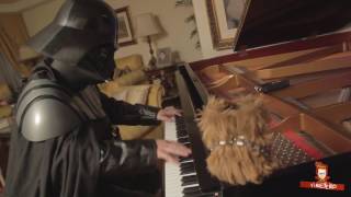 Star Wars  Darth Vader Plays the Imperial March on Piano [upl. by Leahcimrej]