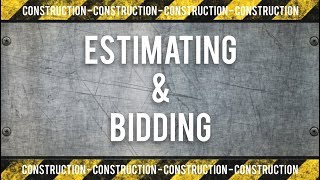 Construction Estimating and Bidding Training [upl. by Aisayt594]