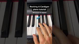 Rocking A Cardigan in Atlanta easy piano tutorial [upl. by Pirzada]