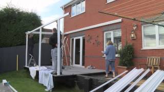 Aluminium Carport Canopy Installation Demonstration [upl. by Tena]