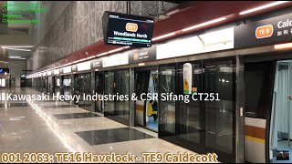 ⁴ᴷ⁶⁰ SMRT KSF CT251 2063 TE16 Havelock  TE9 Caldecott [upl. by Gothart]