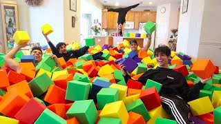 GYMNASTICS FOAM PIT IN HOUSE [upl. by Ariaz890]