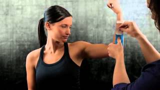 Golfers Elbow Taping Instructions using Strength Tape Kinesiology Tape [upl. by Ehctav152]