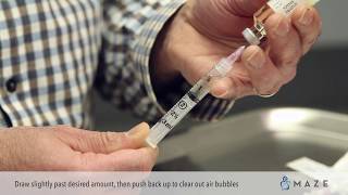 Testosterone Injection How to Draw Up the Dosage [upl. by Karen375]