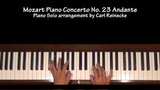 Mozart Piano Concerto No 23 Andante mvt Tutorial [upl. by Charleton]