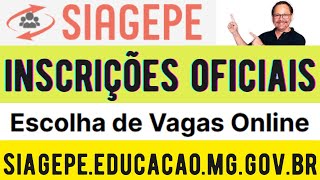 INSCRIÇÕES OFICIAIS PARA DESIGNAÇÃO CONTRATAÇÃO E CONVOCAÇÃO PUBLICADAS SIAGESPEEDUCACAOMGGOVBR [upl. by Iatnahs599]