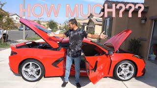 How Much was my 2020 C8 Corvette Total Cost monthly payments and Down Payment [upl. by Aicel]