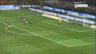 Cassano vs Parma  12022011 [upl. by Onibla]