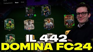 LE TATTICHE PER VINCERE PIU PARTITE SU ULTIMATE TEAM  TATTICHE E ISTRUZIONI PER IL 442 SU FC 24 [upl. by Qahsi]