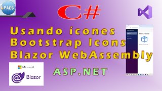 C  Blazor WebAssembly WASM  trabalhando com ícones Visual Studio 2022 Net8 [upl. by Harding776]