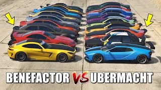 GTA 5 ONLINE  BENEFACTOR VS UBERMACHT WHICH IS FASTEST [upl. by Eerhs450]