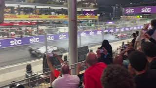 Theo PourchaireEnzo Fittipaldi Massive Crash  F2  Fan cam [upl. by Terena]