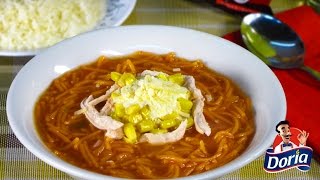 Sopa Mexicana con Fideos Doria sabor Ranchero [upl. by Karlin]