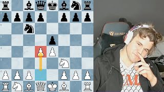 Magnus shows how to play the Scotch opening in 2023 [upl. by Llewkcor831]