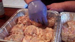 Add Dry Rub To Chicken for BBQ Chicken Recipe [upl. by Misak]