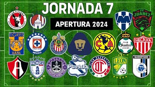 ✅️ JORNADA 7 LIGA MX 2024 🇲🇽🇲🇽🇲🇽 [upl. by Dag]