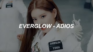 EVERGLOW 에버글로우  Adios Easy Lyrics [upl. by Rochemont]