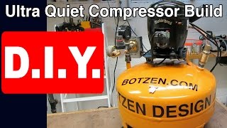 Ultra Quiet Silent Refrigerator Work Shop Air Compressor Build [upl. by Itoc947]