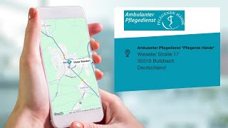 Ambulanter Pflegedienst quotPflegende Händequot  Pflegedienst in Butzbach [upl. by Thisbe]