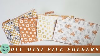 DIY Mini Decorative File Folders from Scrapbook Paper [upl. by Einna520]