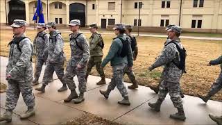 Officer Training School Alpha Flight Marching Dec 2018 [upl. by Annayak]