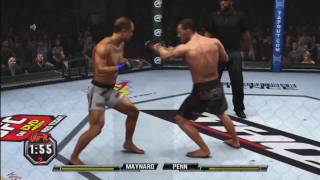 UFC Undisputed 2010  Online Match 8 Maynard vs Penn [upl. by Kristianson]