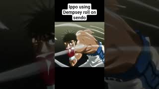 Ippo using Dempsey roll on sendo hajimenoippo [upl. by Caton]