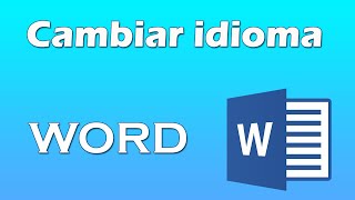 Como cambiar de idioma en word [upl. by Novelc]