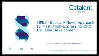 GPEx Boost A Novel Approach for Fast HighExpressing CHO CellLine Development [upl. by Buatti]