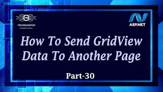 30  How To Send GridView Data To Another Page In ASPNET Web Forms  Learn ASPNET C HindiUrdu [upl. by Aivek]