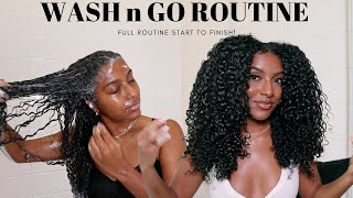 MY CURLY HAIR ROUTINE  START TO FINISH [upl. by Isidor]