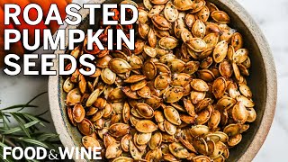 THE BEST WAY to Roast Pumpkin Seeds  FampW Cooks [upl. by Varipapa747]