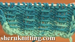 Two By Two Ribbing With Bars Knitting Tutorial 10 Free Knitting Stitch Patterns For Beginners [upl. by Yrotciv]