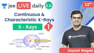 JEE XRays L1  Continuous and Characteristic XRays  Unacademy JEE  JEE Physics  Jayant Nagda [upl. by Litsyrk]