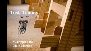 Make a Tusk Tenon Joint with Hand Tools Part 25 [upl. by Isnyl]