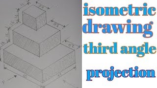 Orthographic projection  how to draw third angle projection  by iti ed hindi [upl. by Fenny58]