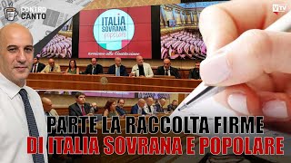 Parte la raccolta firme di Italia Sovrana e Popolare  Controcanto  Rassegna stampa 2 Agosto 2022 [upl. by Anaoy]