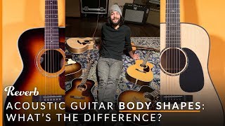 7 Acoustic Guitar Body Shapes Their Differences and Sounds  Reverb [upl. by Eeclehc]